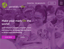 Tablet Screenshot of generationon.org
